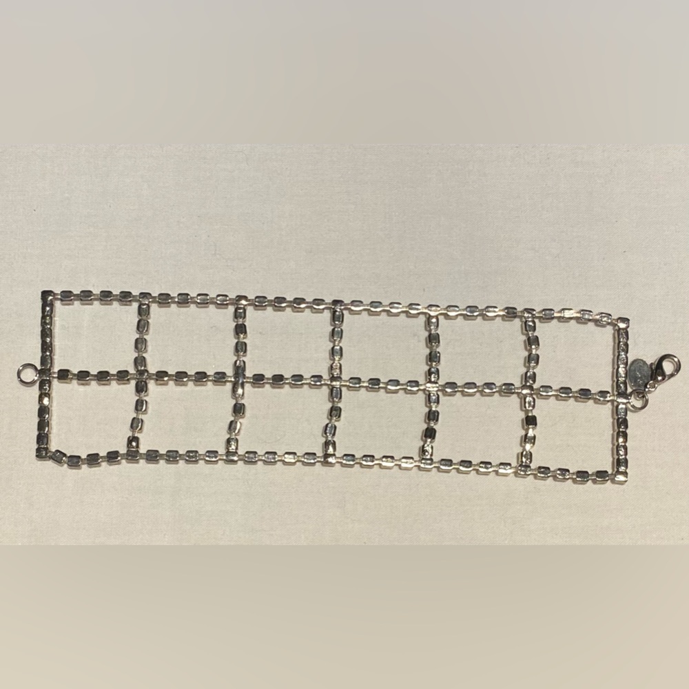 Express Vintage Rhinestone Windowpane Bracelet - Picture 4 of 4